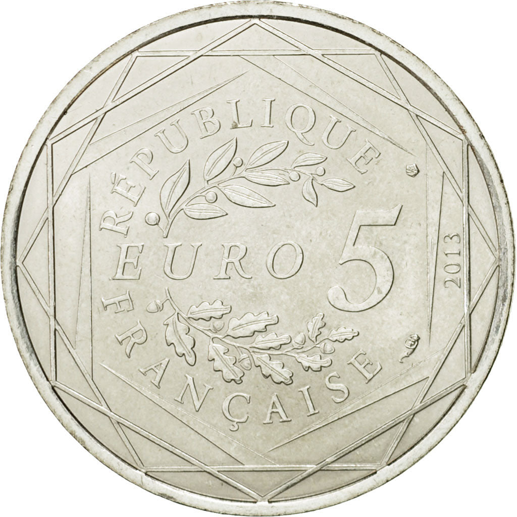 France, 5 Euro, Egalité, 2013, SUP+, Argent