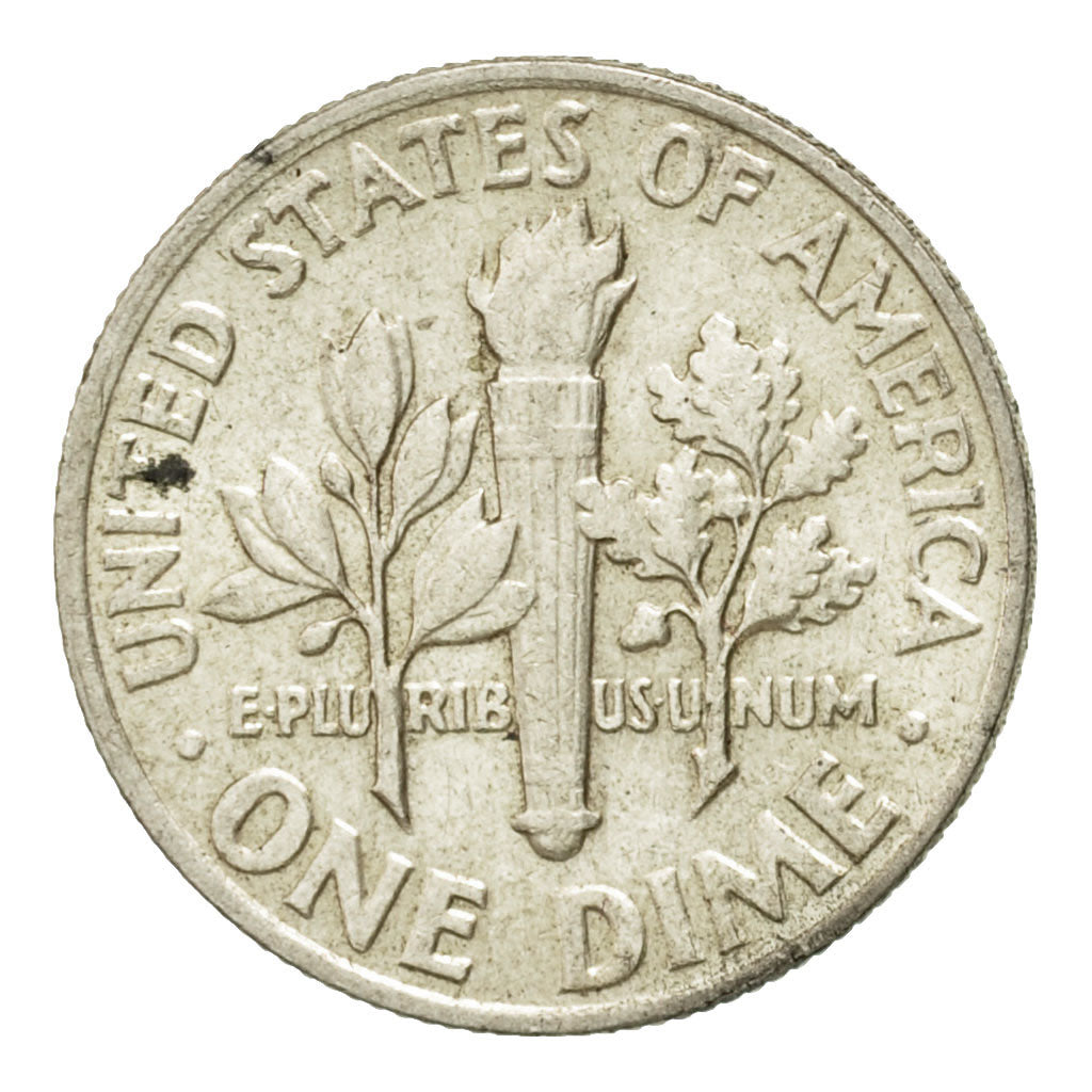 Coin, United States, Roosevelt Dime, Dime, 1964, U.S. Mint, Philadelphia