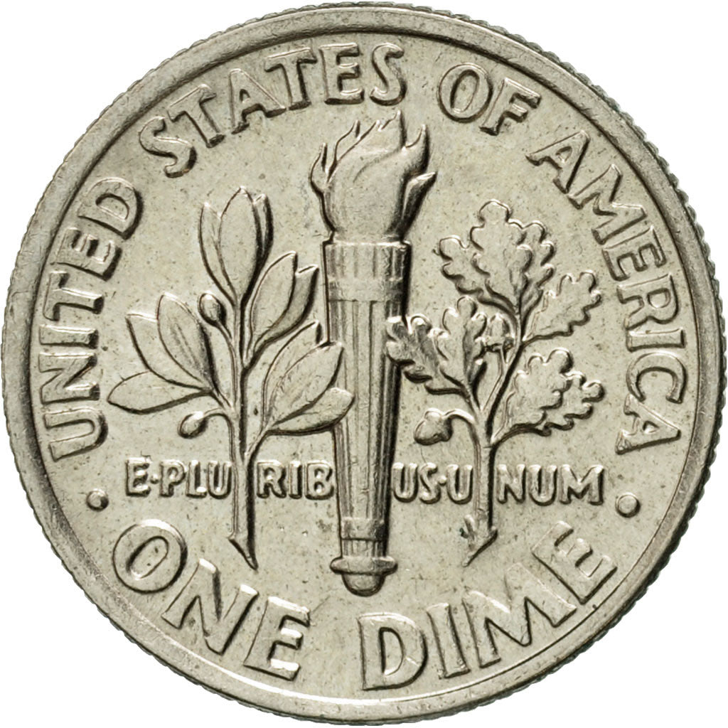 Coin, United States, Roosevelt Dime, Dime, 1989, U.S. Mint, Philadelphia