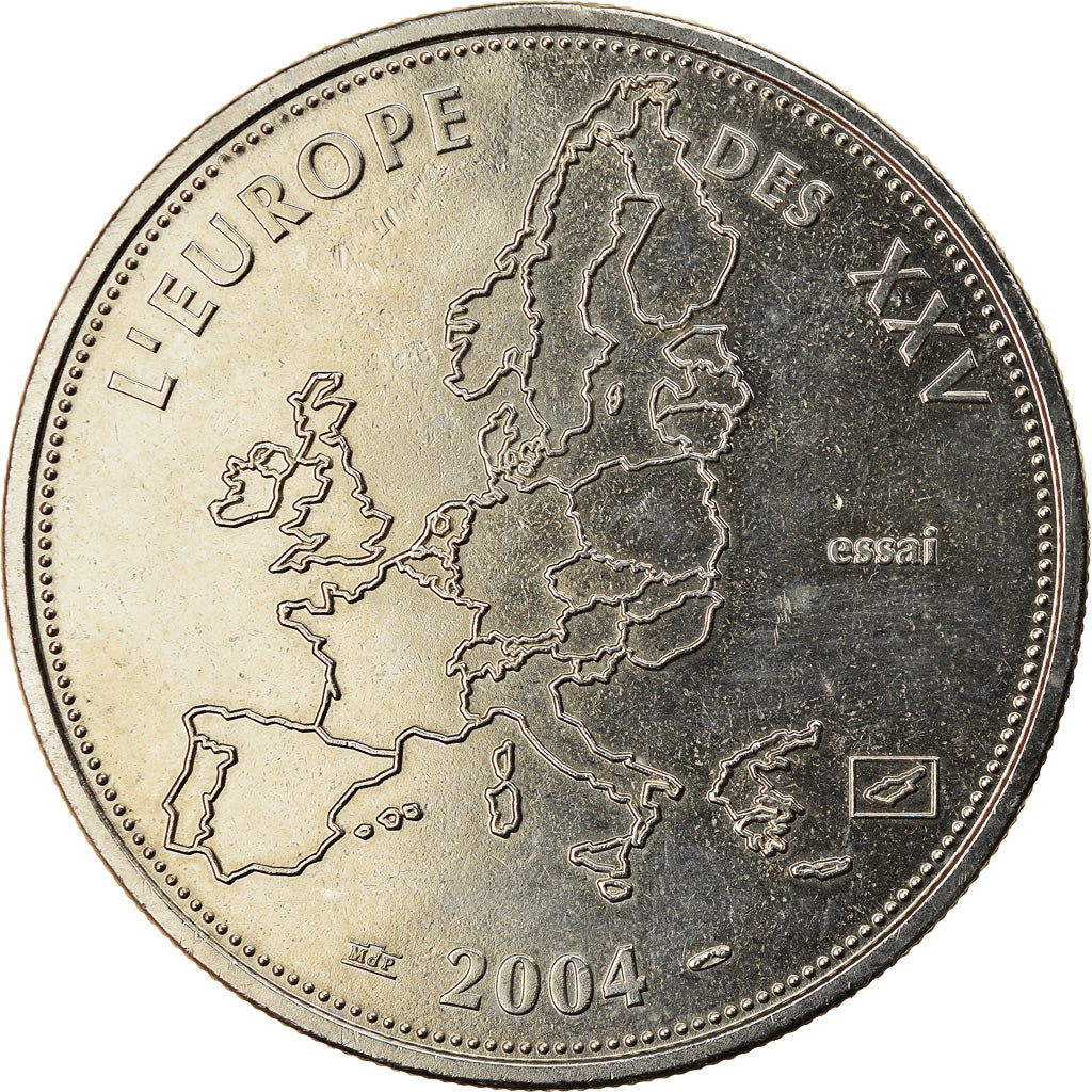 France, Medal, L'Europe des XXV, Essai, Politics, Society, War, 2004, MS(63)