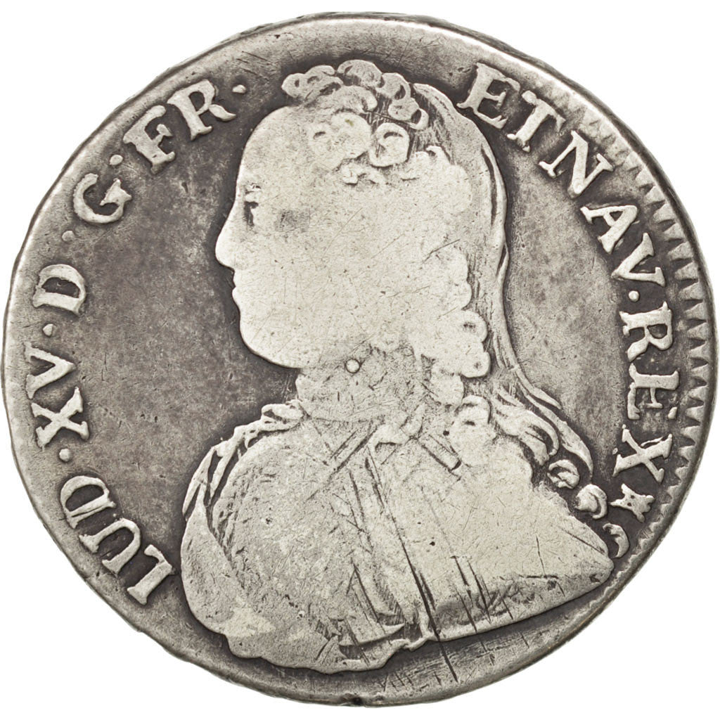 Coin, France, Louis XV, 1/2 Écu aux branches d'olivier, 1/2 ECU, 44 Sols, 1729