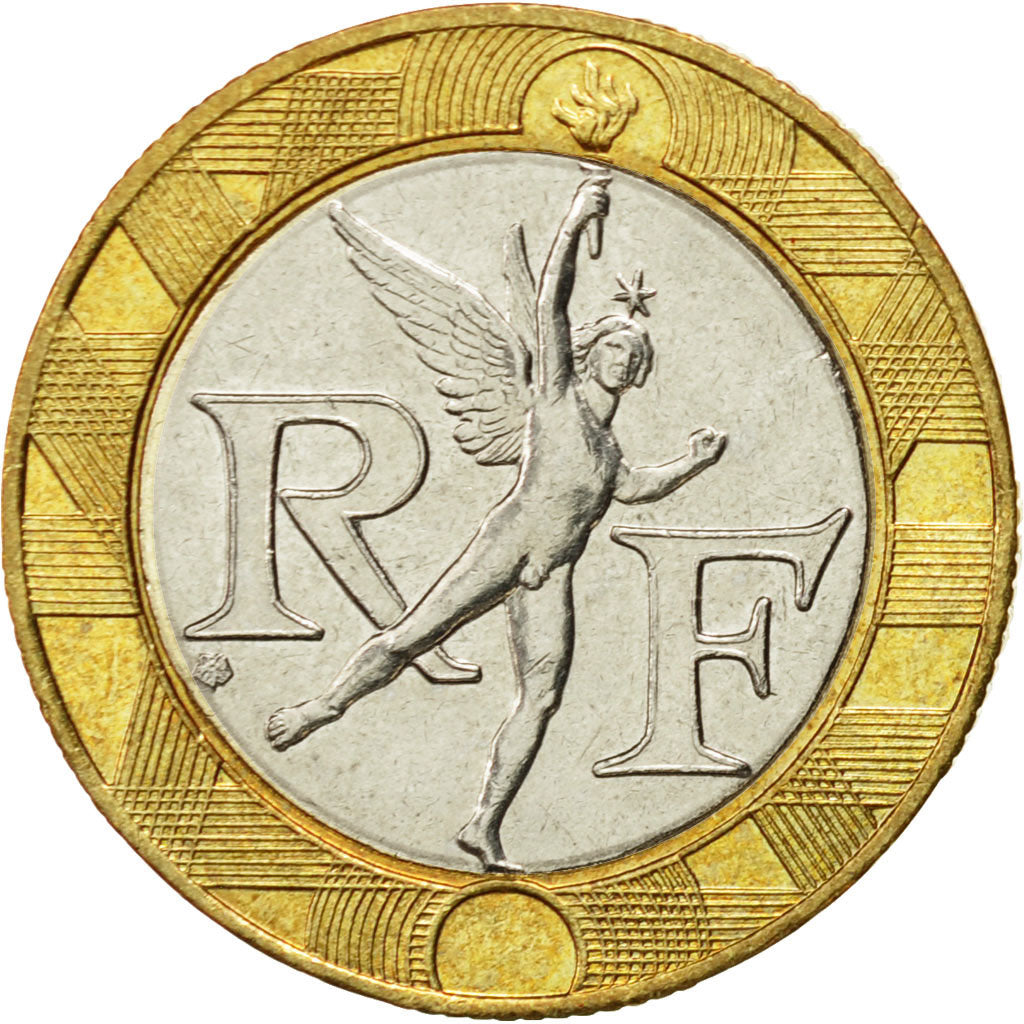 Monnaie, France, Génie, 10 Francs, 1988, Paris, SUP, Bi-Metallic, KM:964.1
