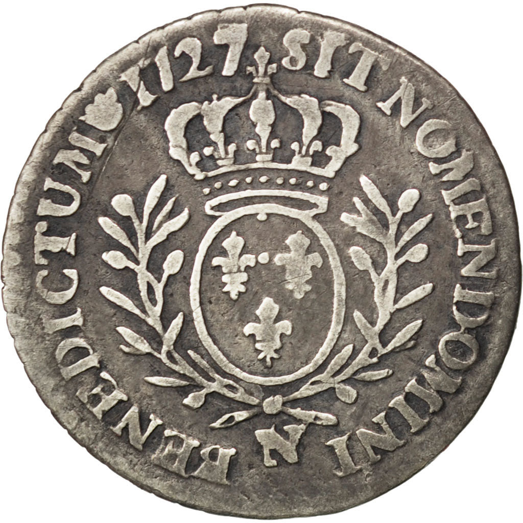 Moneta, Francia, Louis XV, 1/20 Écu  aux branches d'olivier (6 sols), 6 Sols