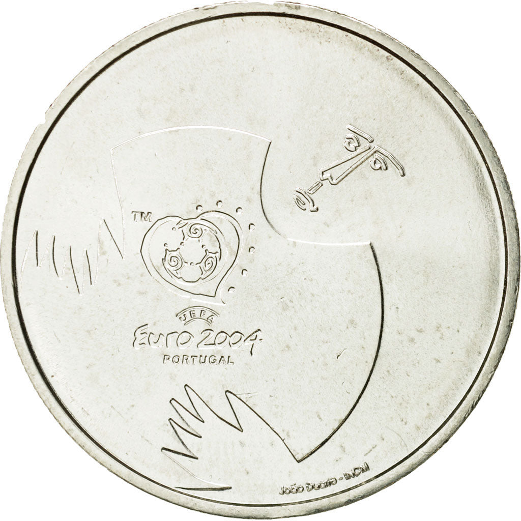 Portugal, 8 Euro, 2004, MS(63), Silver, KM:757