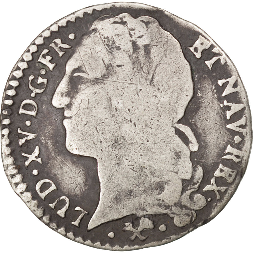 Monnaie, France, Louis XV, 1/10 Écu au bandeau, 12 Sols, 1/10 ECU, 1766