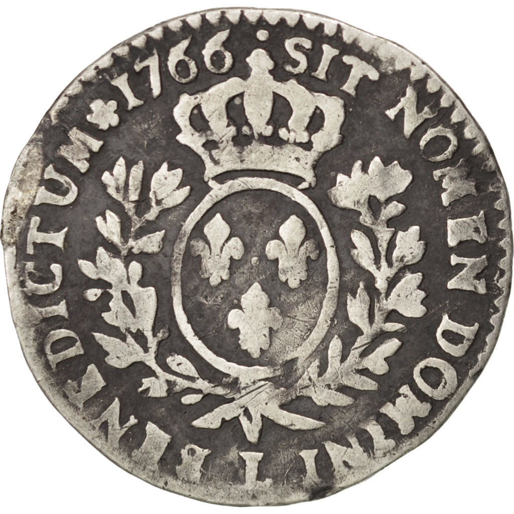 Monnaie, France, Louis XV, 1/10 Écu au bandeau, 12 Sols, 1/10 ECU, 1766