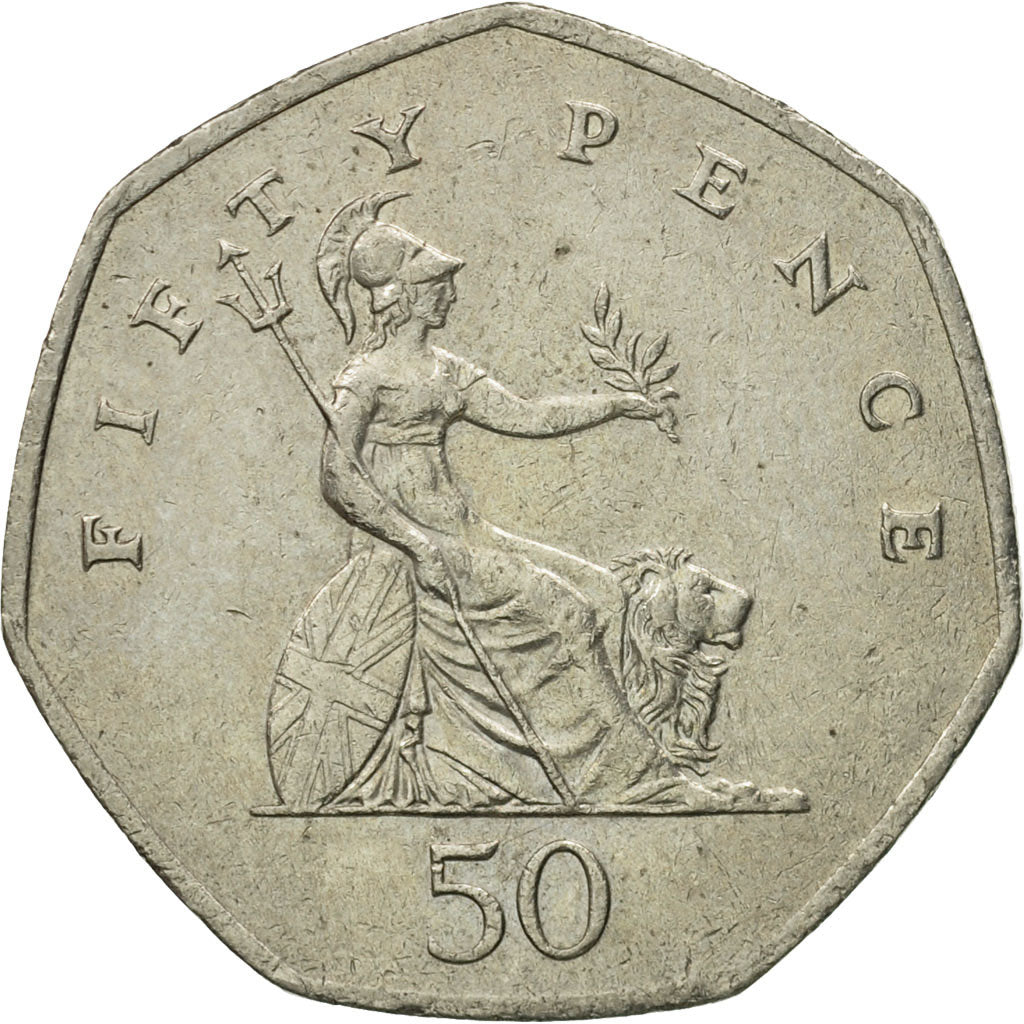 Moneta, Gran Bretagna, Elizabeth II, 50 Pence, 1997, BB, Rame-nichel, KM:940.2