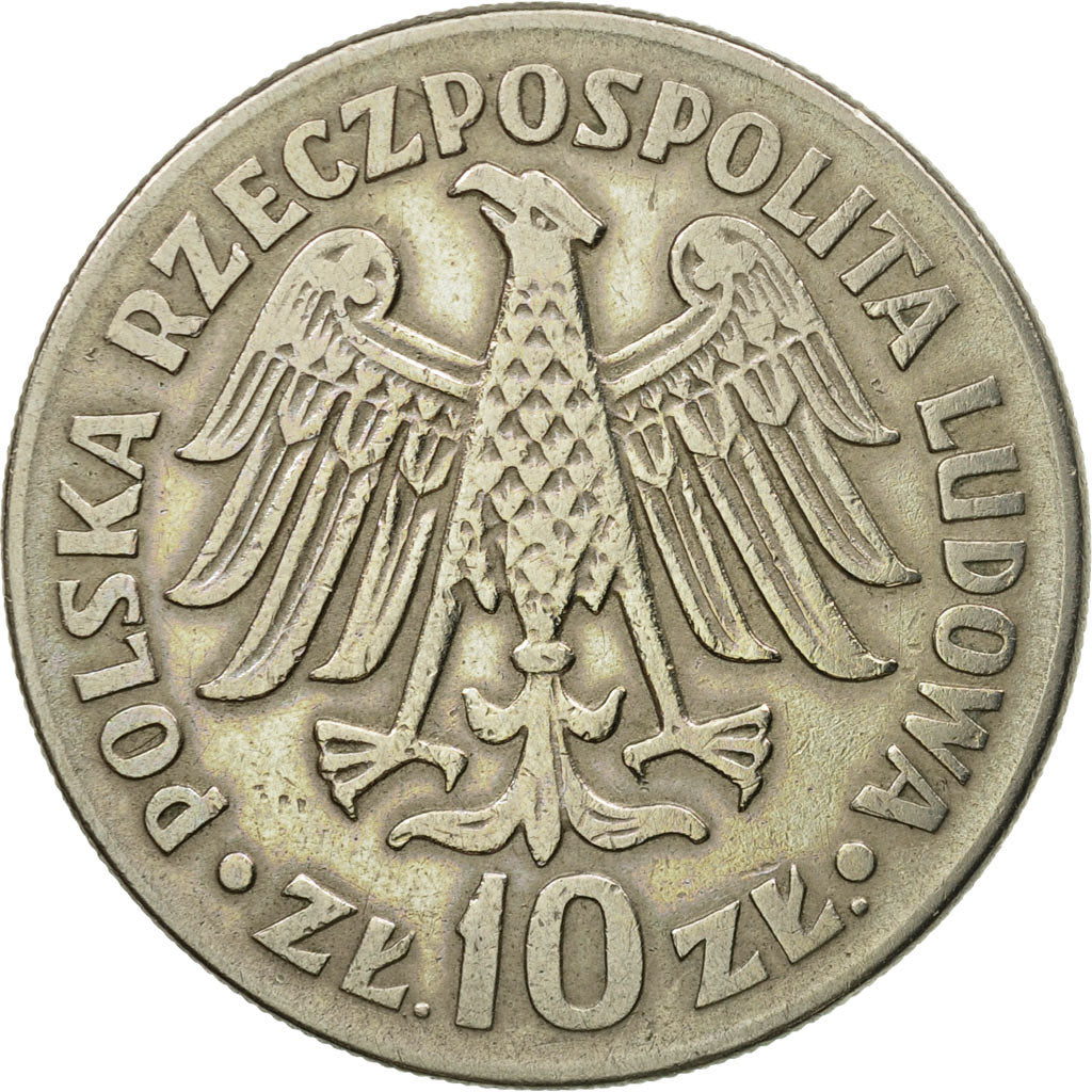 Münze, Polen, 10 Zlotych, 1964, Warsaw, SS, Copper-nickel, KM:52.1