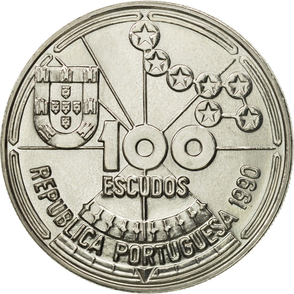 Moneta, Portogallo, 100 Escudos, 1990, SPL, Rame-nichel, KM:649