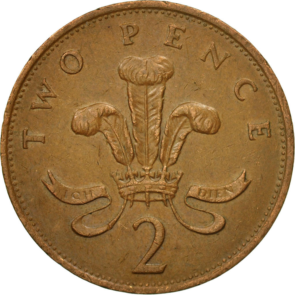 Coin, Great Britain, Elizabeth II, 2 Pence, 1988, British Royal Mint, EF(40-45)