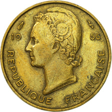 Münze, French West Africa, 5 Francs, 1956, Paris, SS, Aluminum-Bronze, KM:5