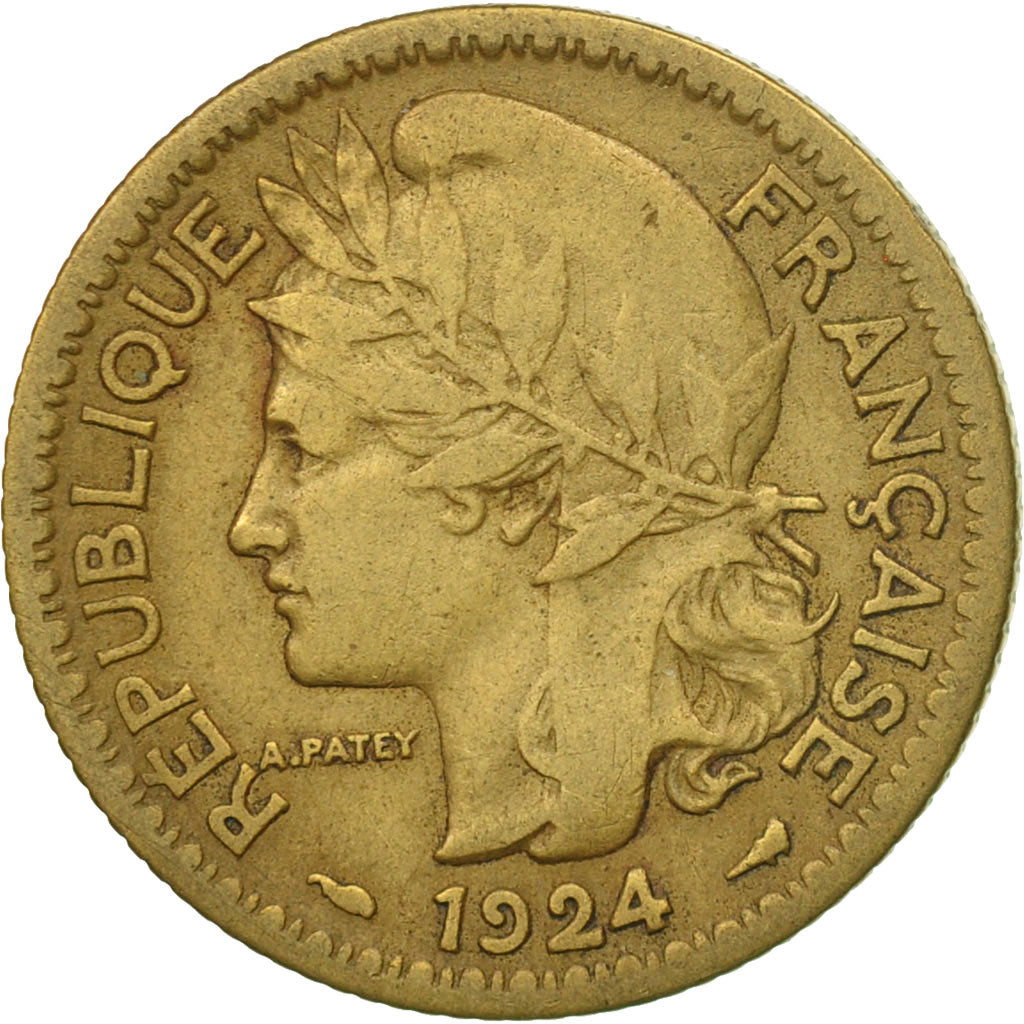 Münze, Togo, Franc, 1924, Paris, SS, Aluminum-Bronze, KM:2