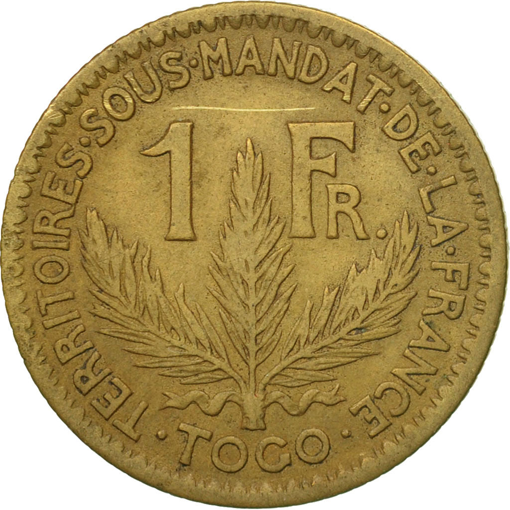 Münze, Togo, Franc, 1924, Paris, SS, Aluminum-Bronze, KM:2