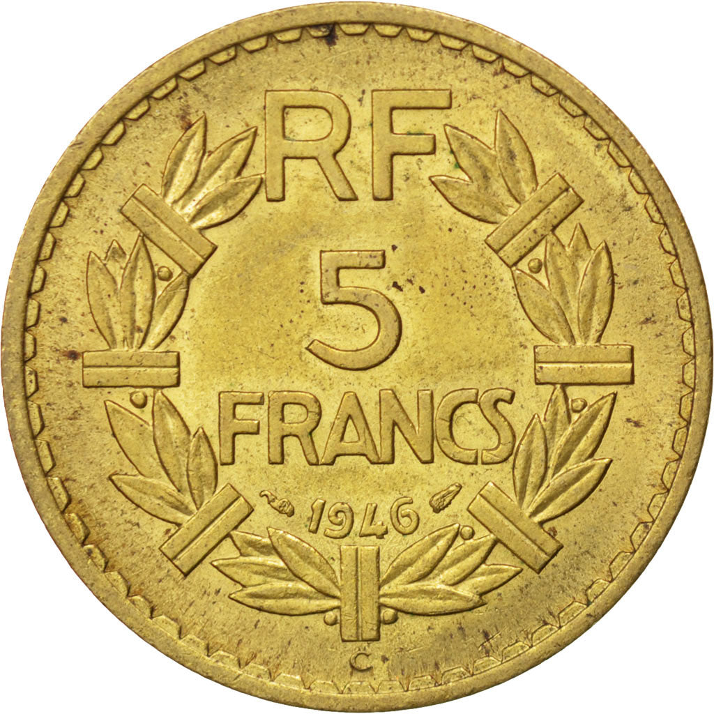 Münze, Frankreich, Lavrillier, 5 Francs, 1946, Castelsarrasin, VZ