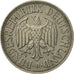 Coin, GERMANY - FEDERAL REPUBLIC, Mark, 1966, Munich, EF(40-45), Copper-nickel