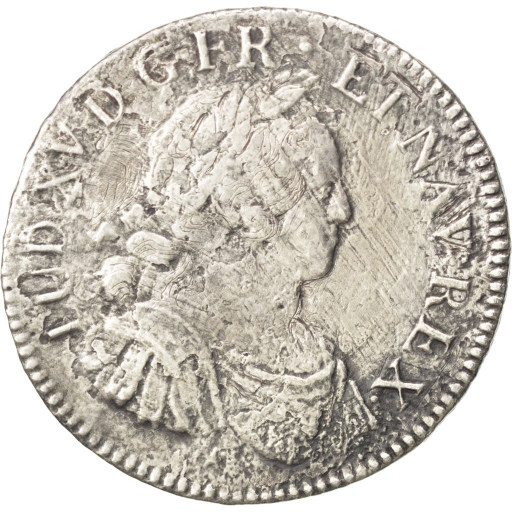 Moneta, Francja, Louis XV, Écu aux 8 L, Ecu, 1725, La Rochelle, VF(20-25)