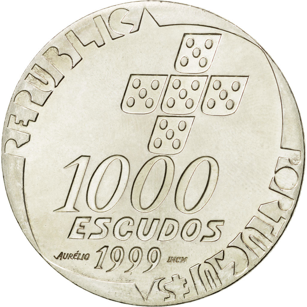 Monnaie, Portugal, 1000 Escudos, 1999, SPL, Argent, KM:715