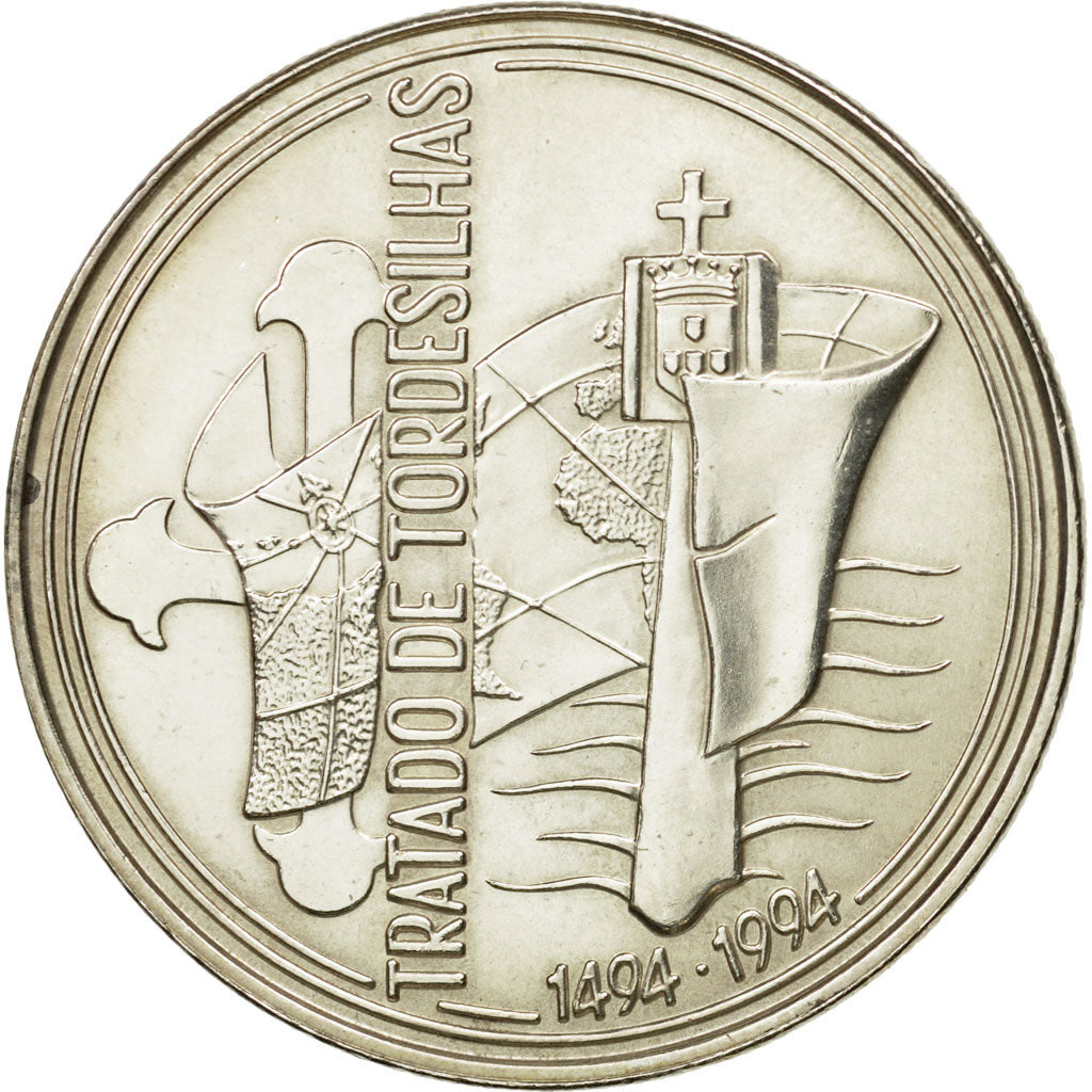 Coin, Portugal, 1000 Escudos, 1994, Lisbon, MS(63), Silver, KM:675