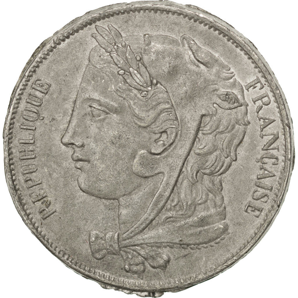 Moneta, Francja, 5 Francs, 1848, Paris, AU(50-53), Cyna, KM:Pn57, Gadoury:697