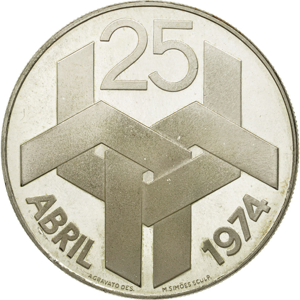 Coin, Portugal, 250 Escudos, 1976, AU(55-58), Silver, KM:604