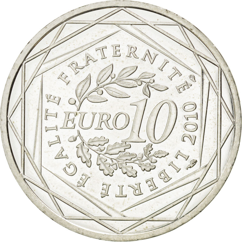 Coin, France, 10 Euro, 2010, MS(63), Silver, KM:1661