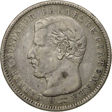 Guatemala, 4 Réales, 1867, Guatemala City, Prata, EF(40-45), KM:144
