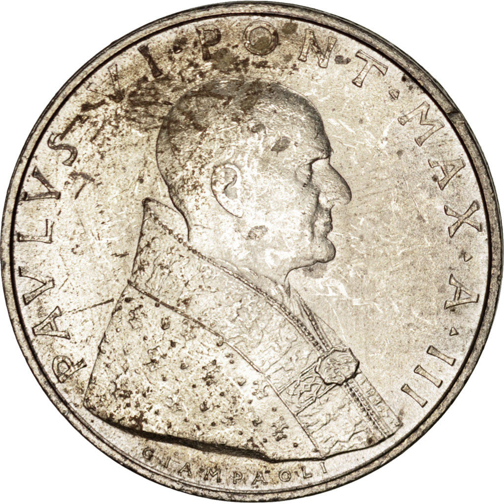 Moneta, CITTÀ DEL VATICANO, Paul VI, 500 Lire, 1965, SPL, Argento, KM:83.2