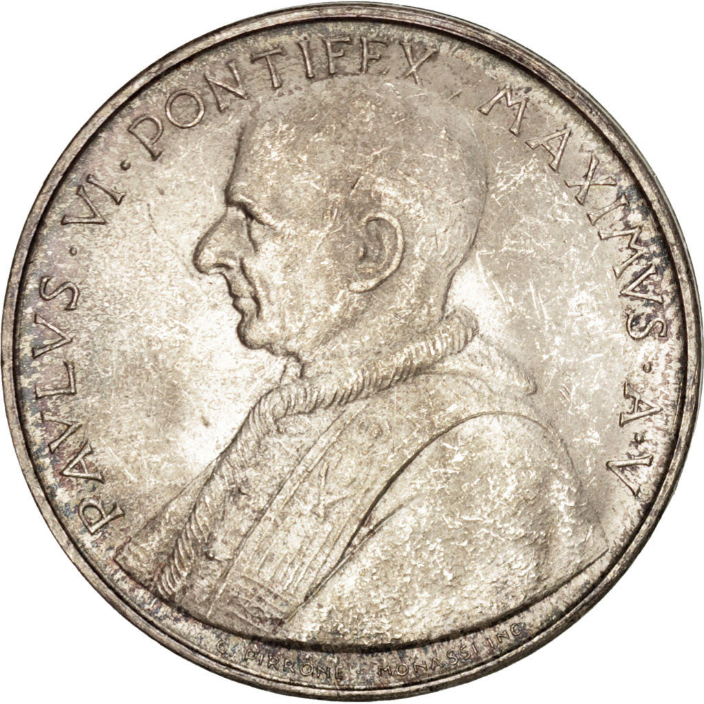 Moneta, CITTÀ DEL VATICANO, Paul VI, 500 Lire, 1967, SPL, Argento, KM:99