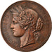 France, Medal, Cérès, République Française, Oudiné, AU(50-53), Copper