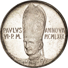 Münze, Vatikanstadt, Paul VI, 500 Lire, 1969, UNZ, Silber, KM:115