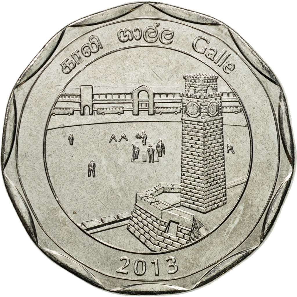 Moneta, Sri Lanka, 10 Rupees, Galle, 2013, FDC, Acciaio inossidabile