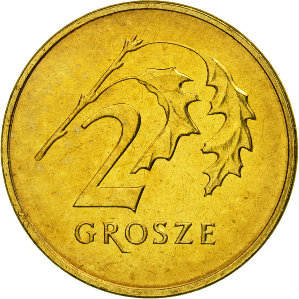 Coin, Poland, 2 Grosze, 2008, Warsaw, MS(65-70), Brass, KM:277