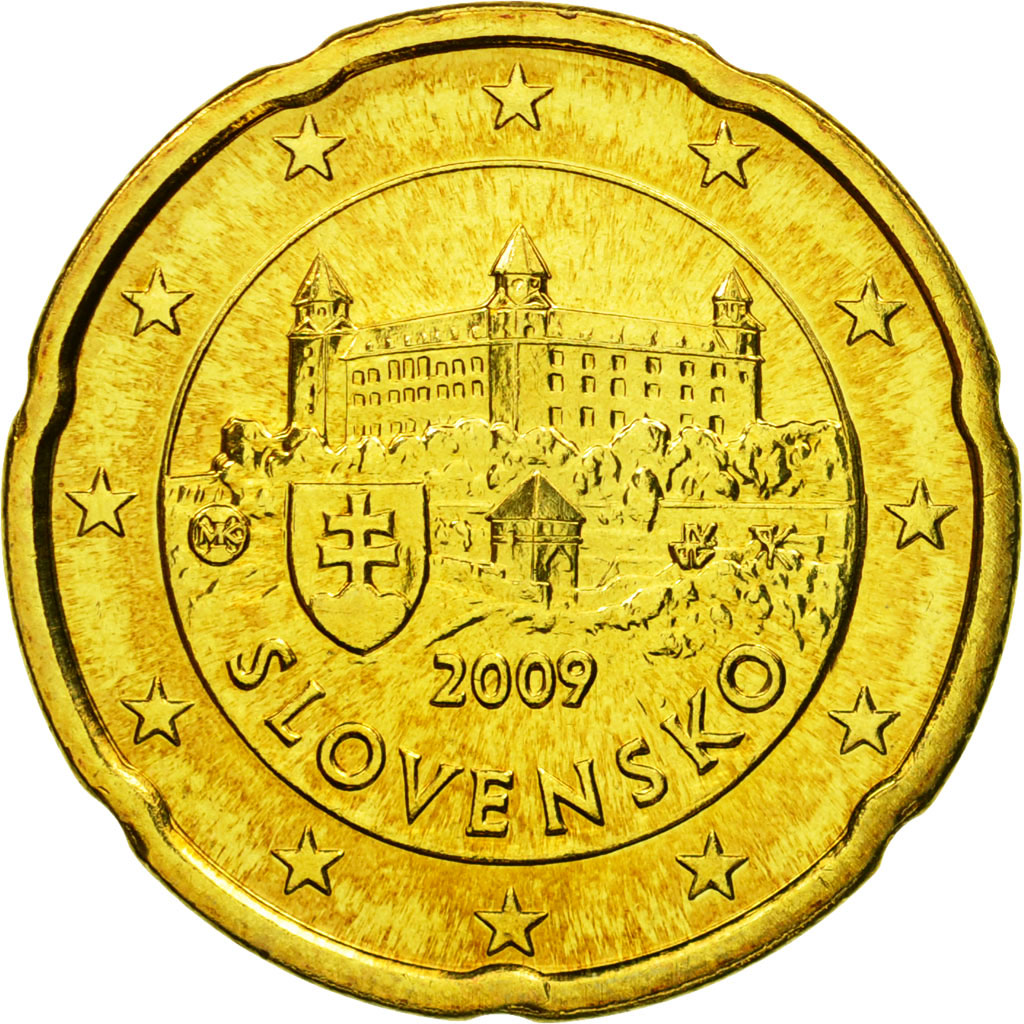 Slovacchia, 20 Euro Cent, 2009, FDC, Ottone, KM:99
