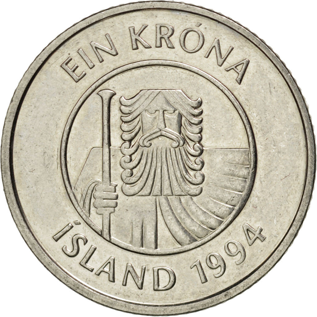 Monnaie, Iceland, Krona, 1994, SPL, Nickel plated steel, KM:27A