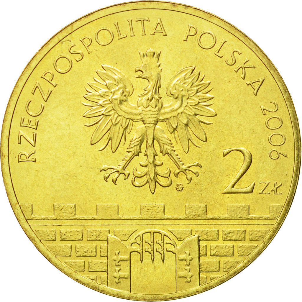 Coin, Poland, 2 Zlote, 2006, Warsaw, MS(64), Brass, KM:545