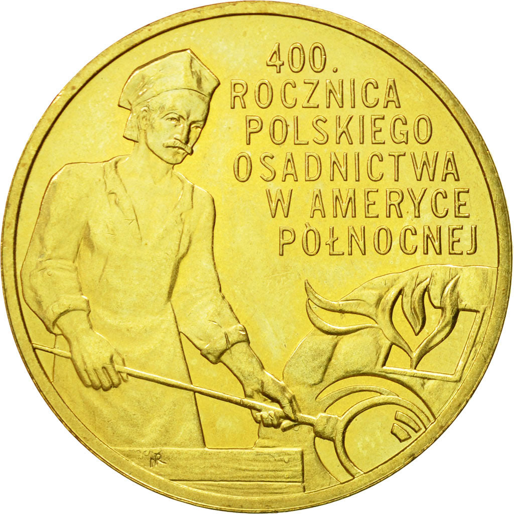 Coin, Poland, 2 Zlote, 2008, Warsaw, MS(63), Brass, KM:659