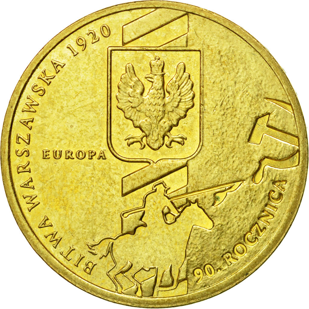 Coin, Poland, 2 Zlote, 2010, Warsaw, MS(63), Brass, KM:735