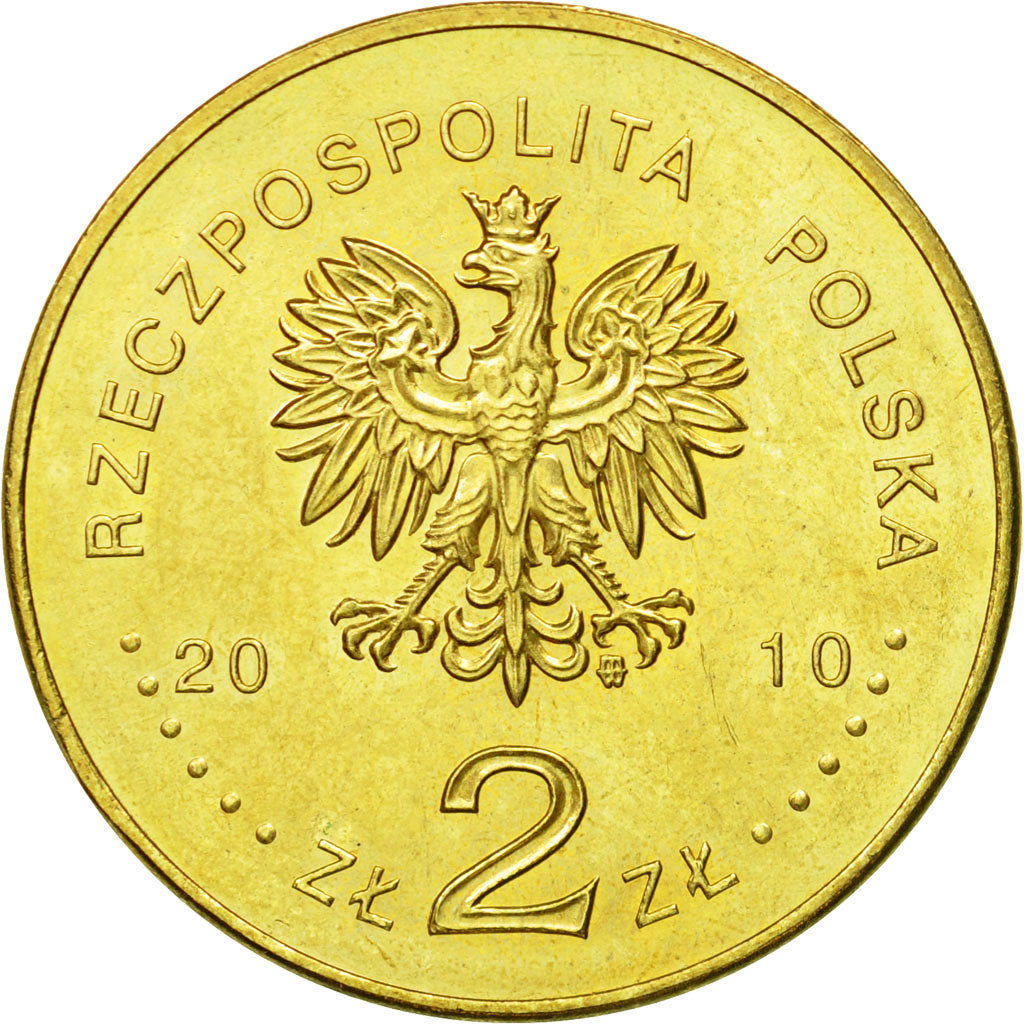 Coin, Poland, 2 Zlote, 2010, Warsaw, MS(63), Brass, KM:751