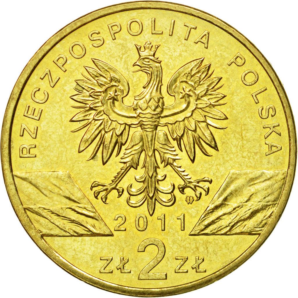 Coin, Poland, 2 Zlote, 2011, Warsaw, MS(63), Brass, KM:764