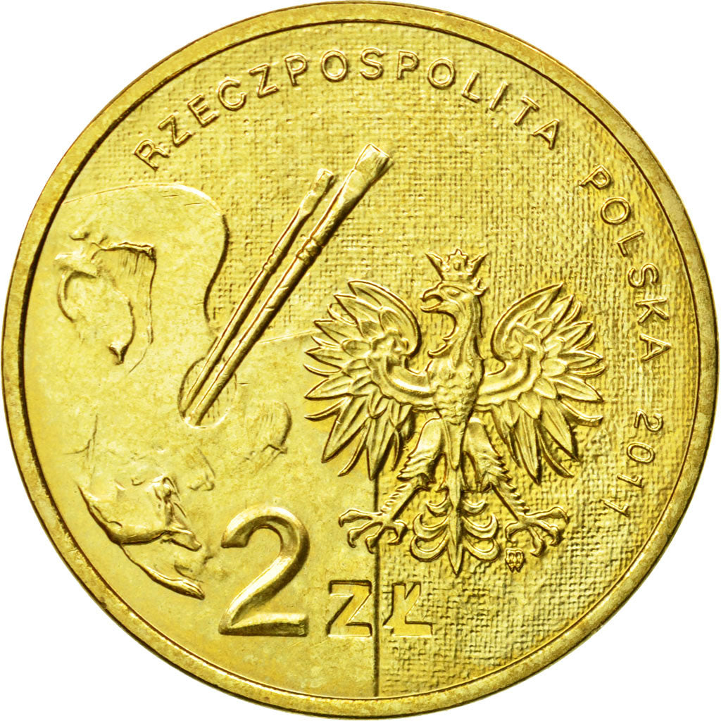 Coin, Poland, 2 Zlote, 2011, Warsaw, MS(63), Brass, KM:767