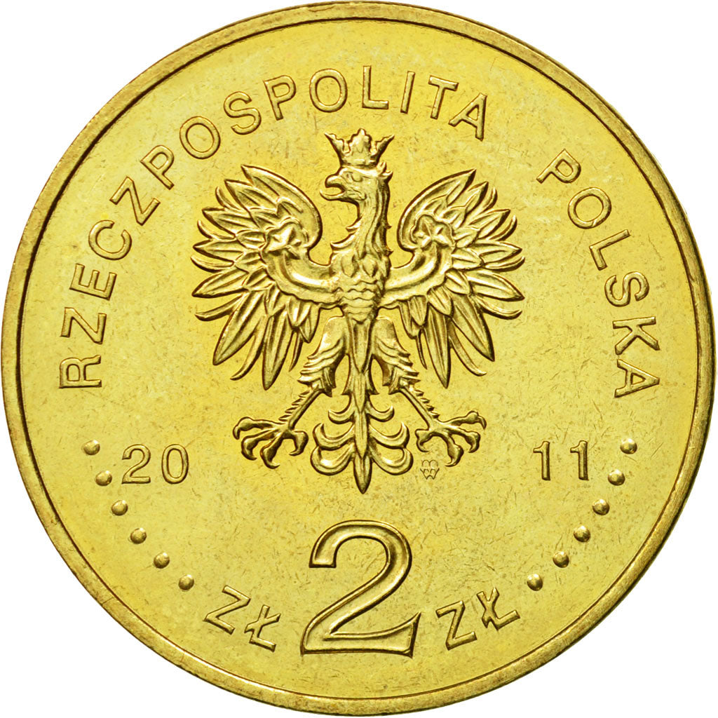 Coin, Poland, 2 Zlote, 2011, Warsaw, MS(63), Brass, KM:788