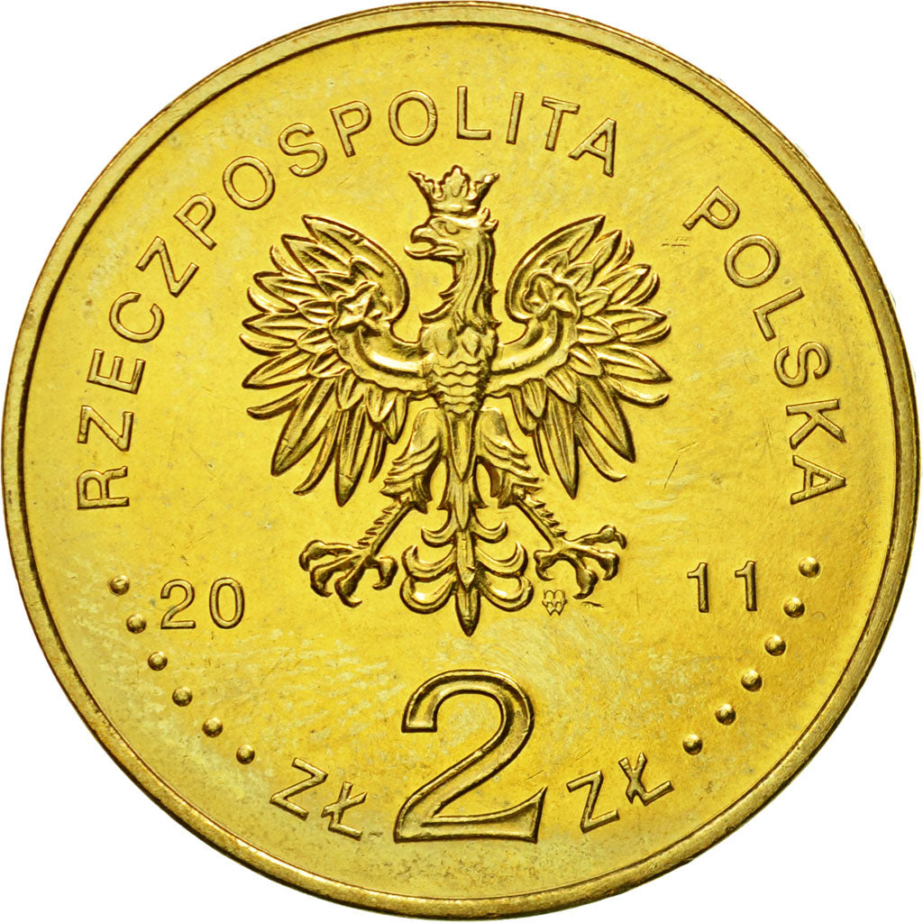 Coin, Poland, 2 Zlote, 2011, Warsaw, MS(63), Brass, KM:795