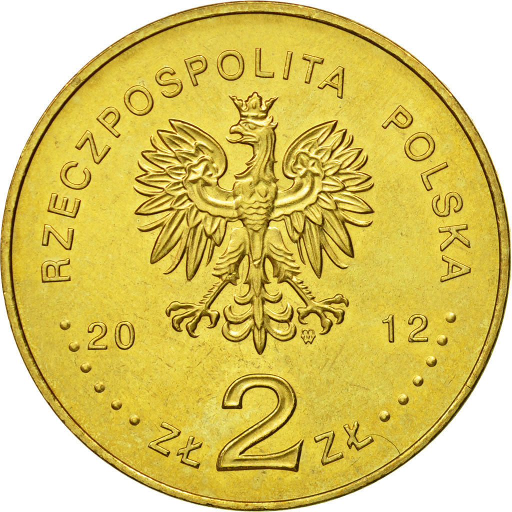 Coin, Poland, 2 Zlote, 2012, Warsaw, MS(63), Brass, KM:820