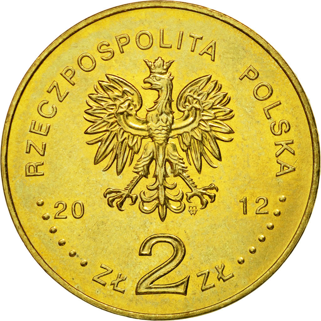 Coin, Poland, 2 Zlote, 2012, Warsaw, MS(63), Brass, KM:821