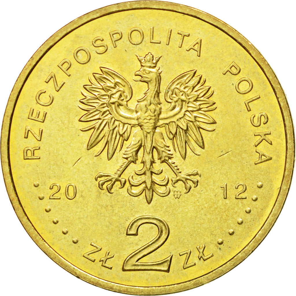 Coin, Poland, 2 Zlote, 2012, Warsaw, MS(63), Brass, KM:832