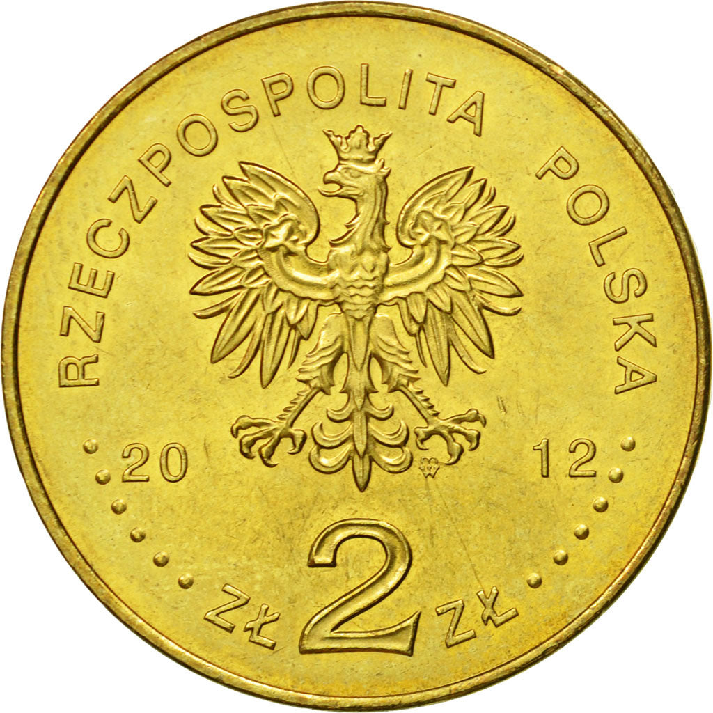 Coin, Poland, 2 Zlote, 2012, Warsaw, MS(63), Brass, KM:835