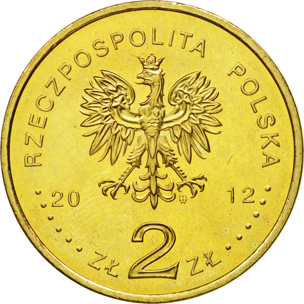 Coin, Poland, 2 Zlote, 2012, Warsaw, MS(63), Brass, KM:837