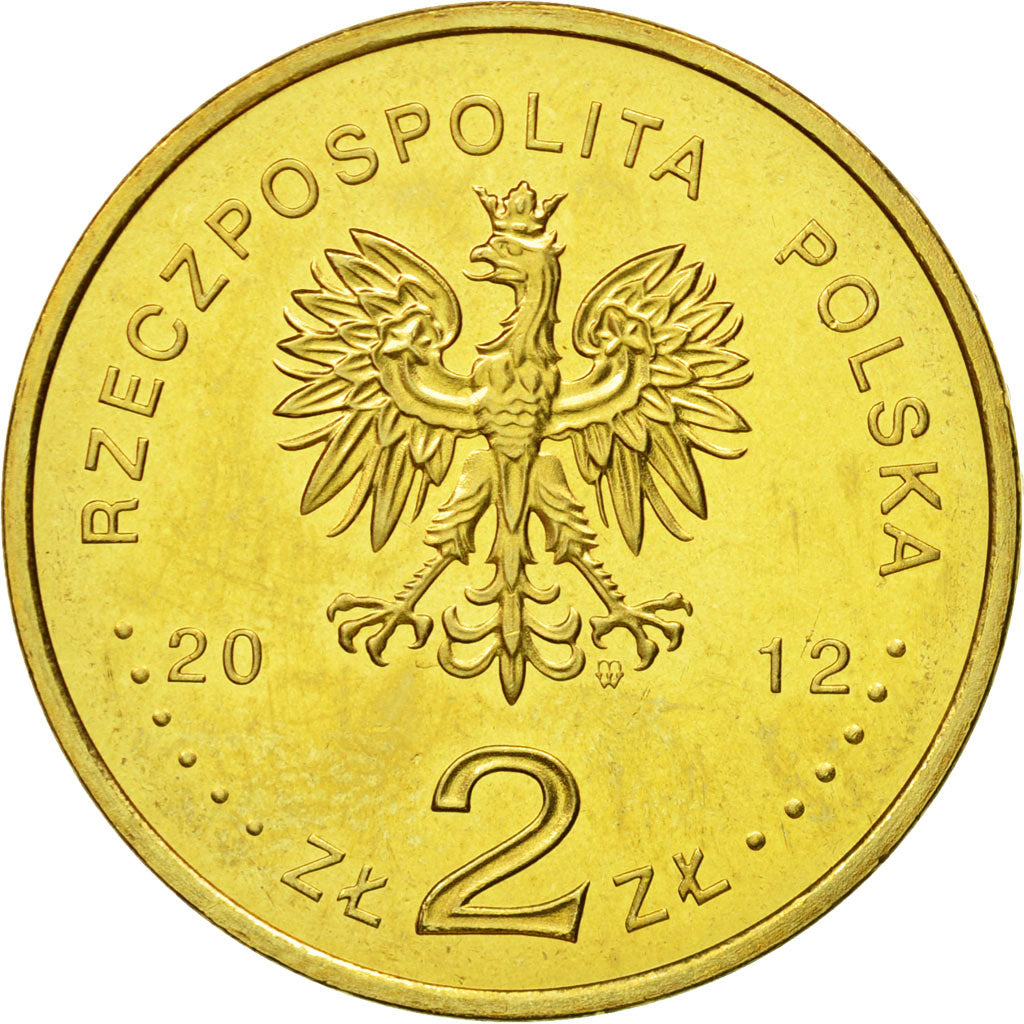 Coin, Poland, 2 Zlote, 2012, Warsaw, MS(63), Brass, KM:838