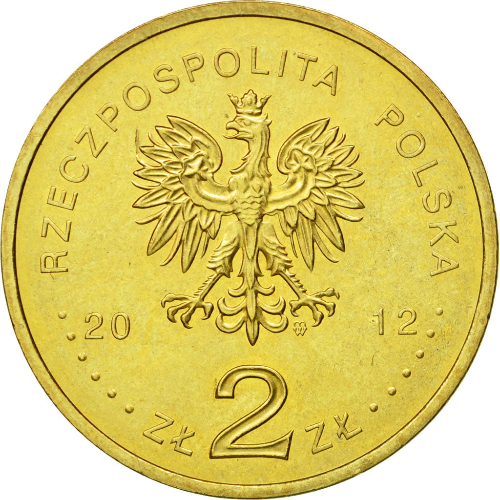 Coin, Poland, 2 Zlote, 2012, Warsaw, MS(63), Brass, KM:841