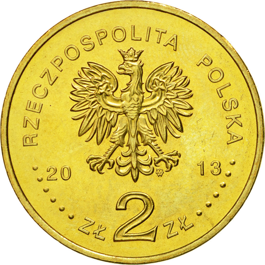 Munten, Polen, 2 Zlotych, 2013, Warsaw, UNC-, Copper-Aluminum-Nickel, KM:873